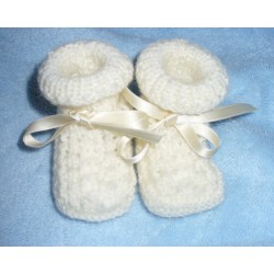 Knitting Baby Boots - It's a Boy